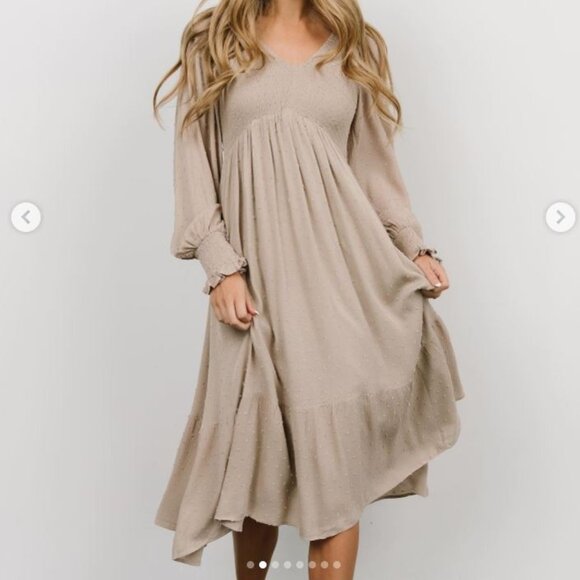 Baltic Born Dresses & Skirts - Baltic Born Beige Maxi Dress